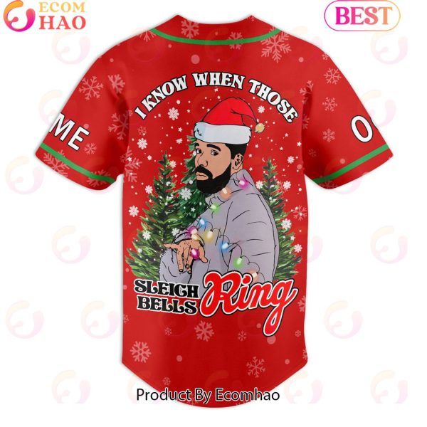 Happy Holidrake I Know When Those Sleigh Bell Ring Custom Baseball Jersey