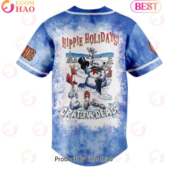 Jerry Christmas Hippie Holidays Grateful Dead Custom Baseball Jersey