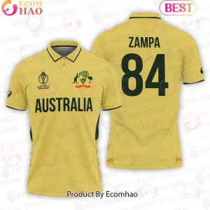 Adam Zampa Australia Men National Cricket Team Cricket World Cup 2023 Polo Shirt