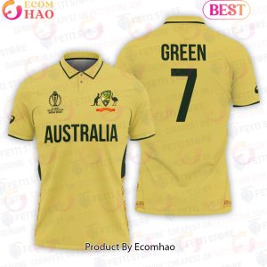 Cameron Green Australia Men National Cricket Team Cricket World Cup 2023 Polo Shirt Cameron Green Australia Men National Cricket Team Cricket World Cup 2023 Polo Shirt