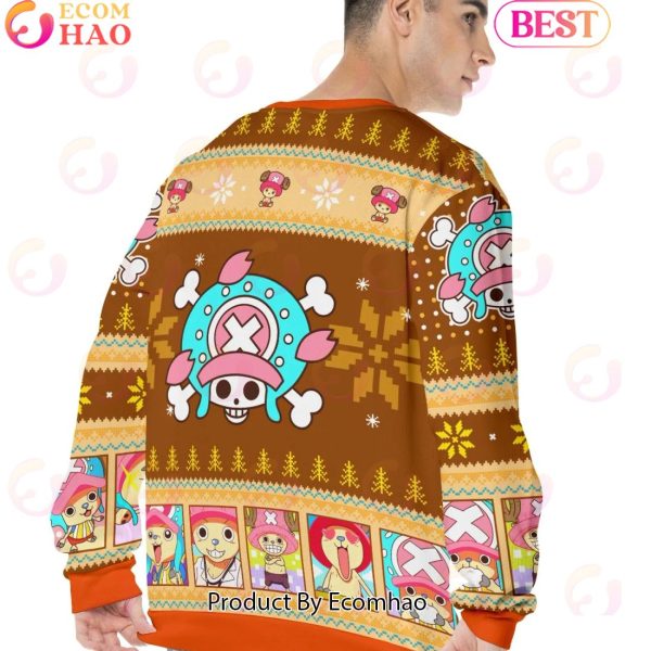 Chopper Cotton Candy Christmas One Piece Ugly Christmas Sweater Perfect And Unique Gifts For Adults Kids On Christmas