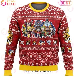 Merry Mugiwara Pirates One Piece Ugly Christmas Sweater Perfect And Unique Gifts For Adults Kids On Christmas