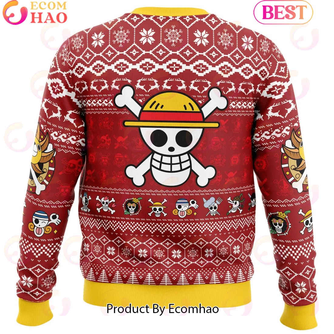 Merry Mugiwara Pirates One Piece Ugly Christmas Sweater Perfect And Unique Gifts For Adults Kids On Christmas