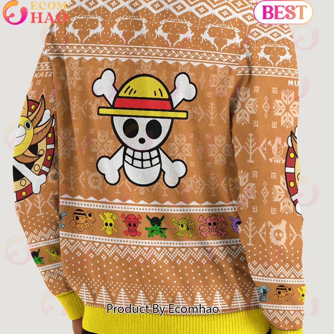 One Piece Merry Mugiwara Pirates Ugly Christmas Sweater Perfect And Unique Gifts For Adults Kids On Christmas