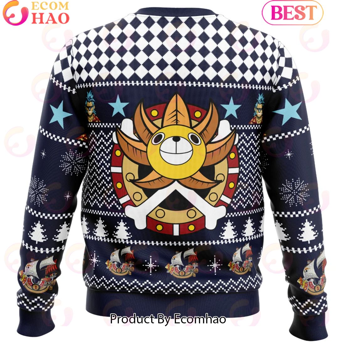 Thousand Sunny One Piece Ugly Christmas Sweater Perfect And Unique Gifts For Adults Kids On Christmas