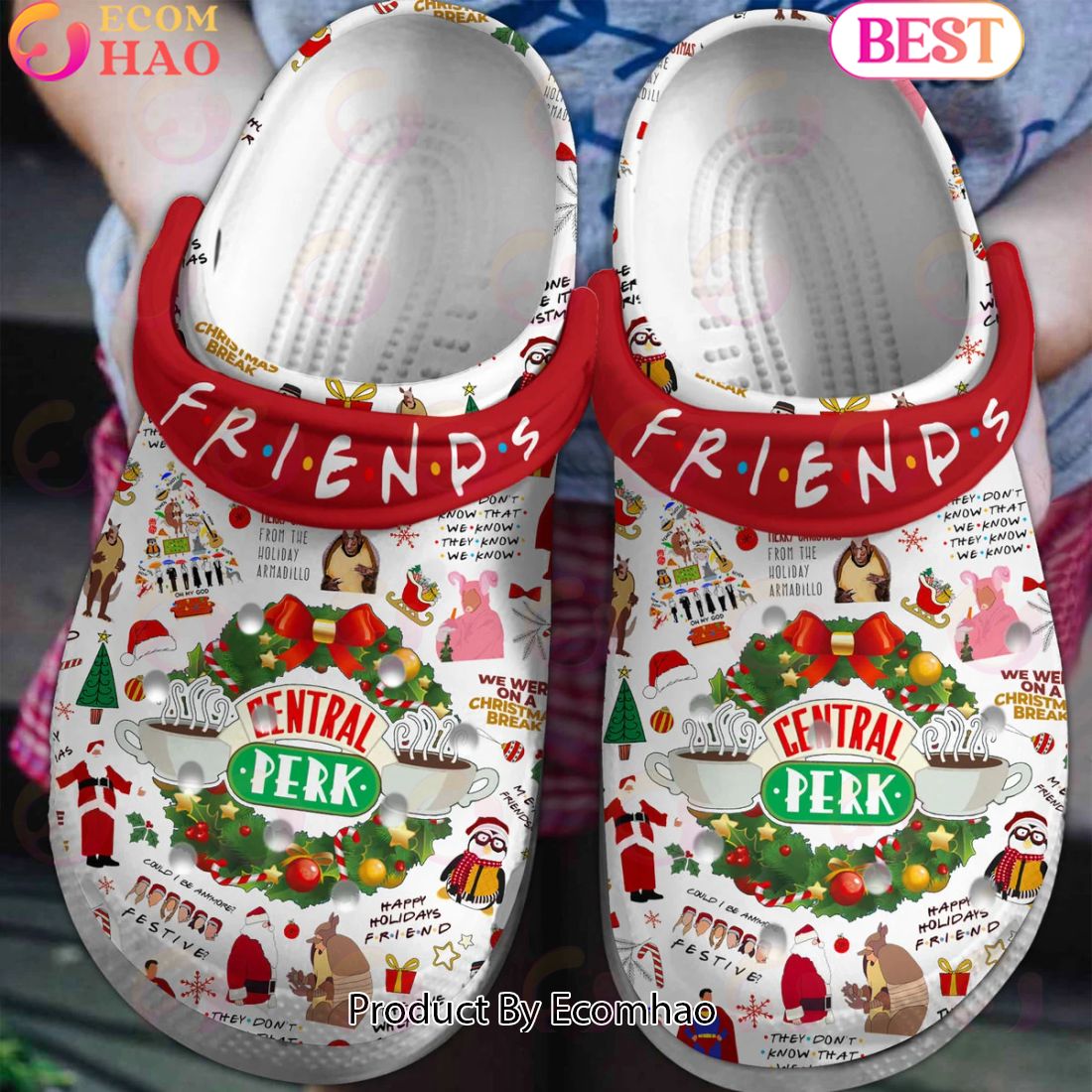 Friends Central Perk Happy Holidays Friend Clogs