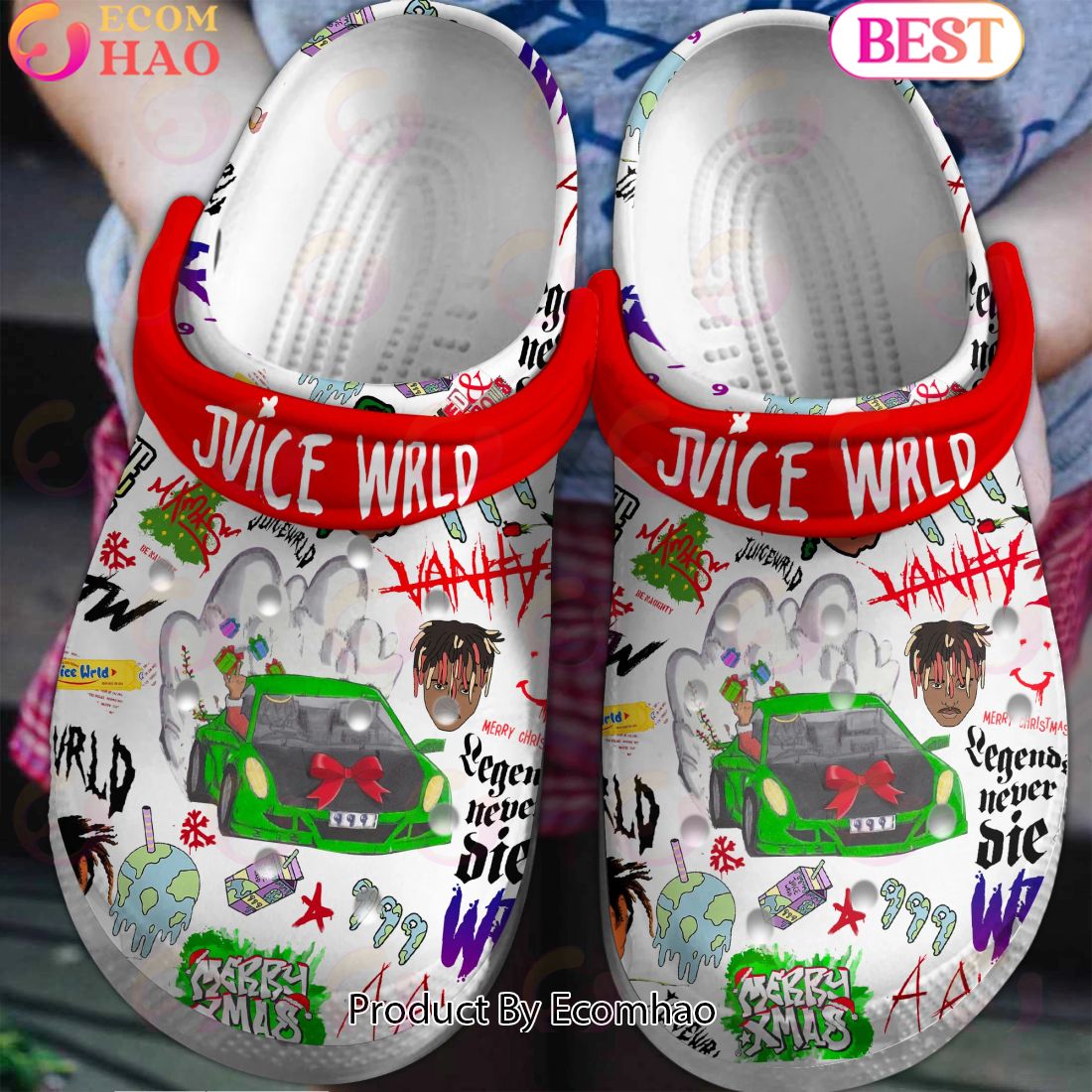 Juice Wrld Merry Xmas Clogs