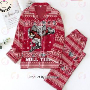 Alabama Crimson Tide Football Roll Tide Mascot Design Pajamas Set