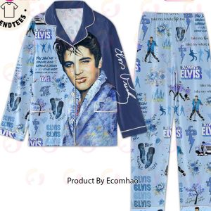 Always Elvis Blue Moon Lysrics Design Pajamas Set