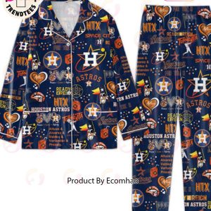 AVAILABLE Astros La Tormenta Jeremy Pena Star Design Dark Blue Pajamas Set