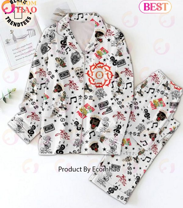 Bad Omens Beach Party Snake Design Pajamas Set