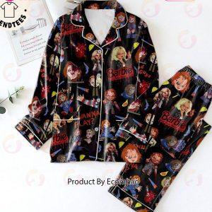 Barbie Eat Your Heart Out Halloween Design Pajamas Set