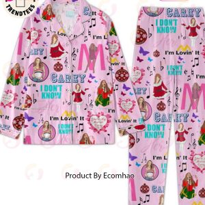 Carey I Dont Know Im Lovein It Pink Pajamas Set