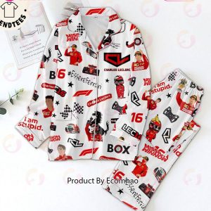 Charles Leclerc EssereFerrari Car Racing Character Design Pajamas Set