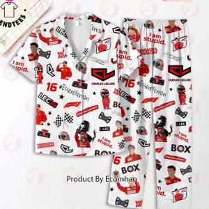 Charles Leclerc EssereFerrari Car Racing Character Design Pajamas Set