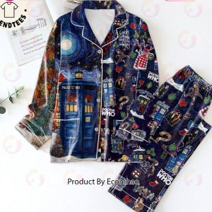 Doctor Who Police Box Christmas Deisgn Pajamas Set