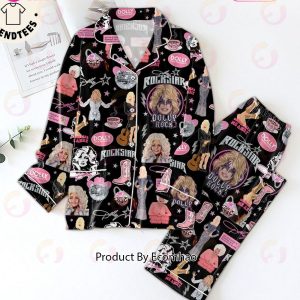 Dolly For President Rockstar Black Pajamas Set