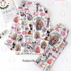 Dolly For President Rockstar White Pajamas Set