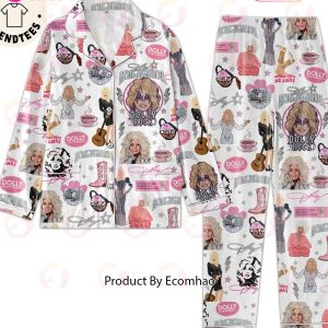 Dolly For President Rockstar White Pajamas Set