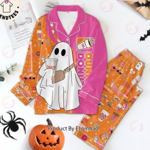 Dunkin Donuts Ghost Halloween Design Pajamas Set