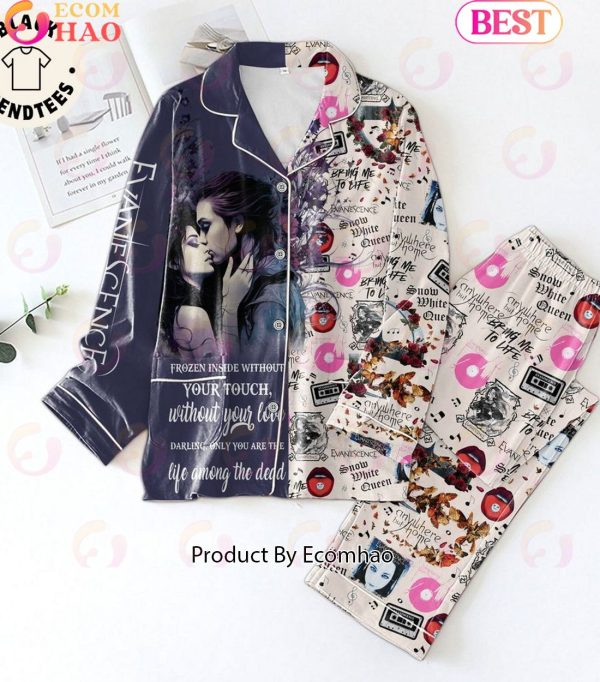 Evanescence Bring Me To Life Lyrics Portrait Deisgn Pajamas Set