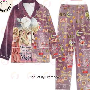 Fleetwood Mac – Rhiannon Lyrics Portrait Flower Design Pajamas Set