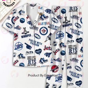 Fueled With Passion Winnipeg Hockey Pajamas Set