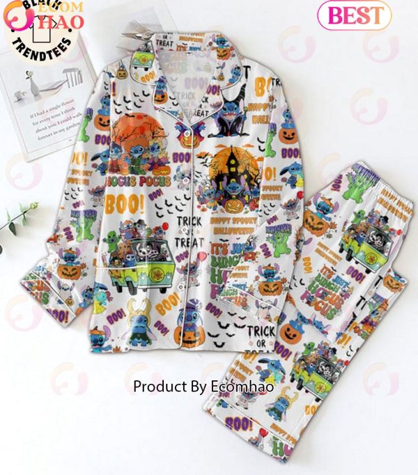 Happy Spooky Halloween Its Just Bunch Hocus Focus Pajamas Set