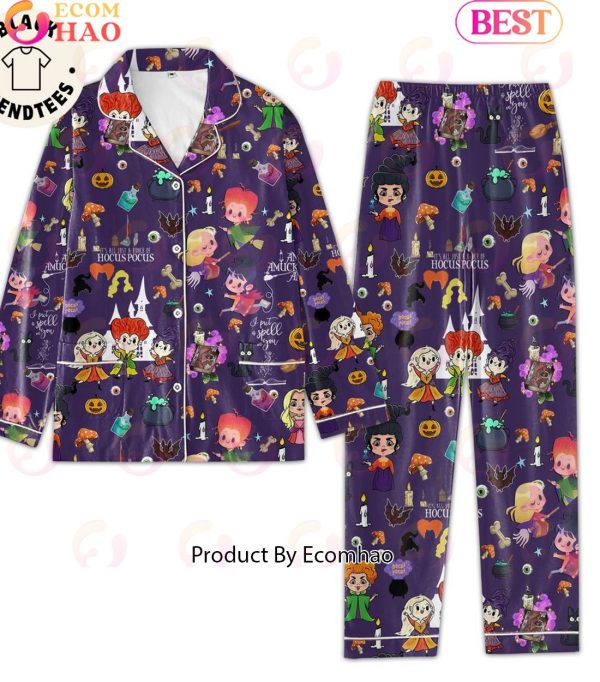 Hocus Pocus Halloween Design Pajamas Set
