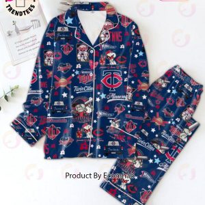 Minnesota Twins Cities American League Blue Pajamas Set