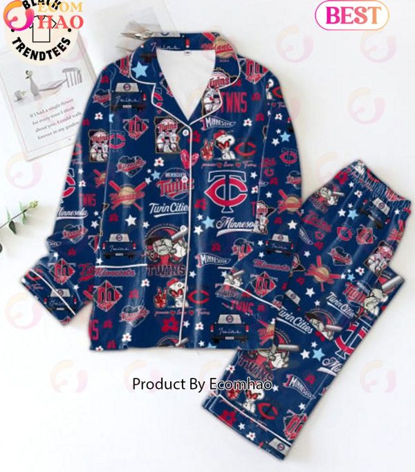 Minnesota Twins Cities American League Blue Pajamas Set
