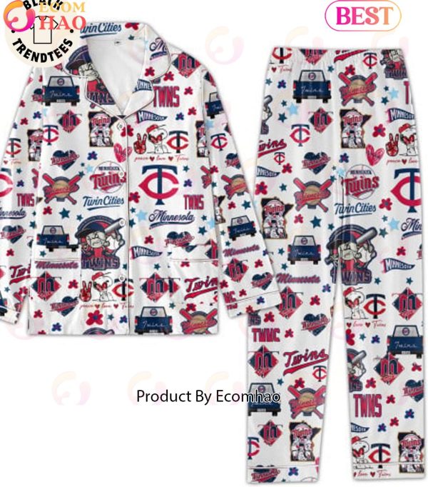 Minnesota Twins Cities American League White Pajamas Set