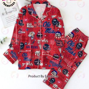 LIMITED Ole Miss Hotty Toddy Rebels Go Rebs Red Pajamas Set