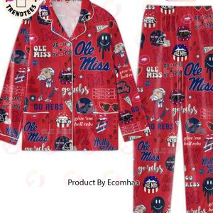 LIMITED Ole Miss Hotty Toddy Rebels Go Rebs Red Pajamas Set