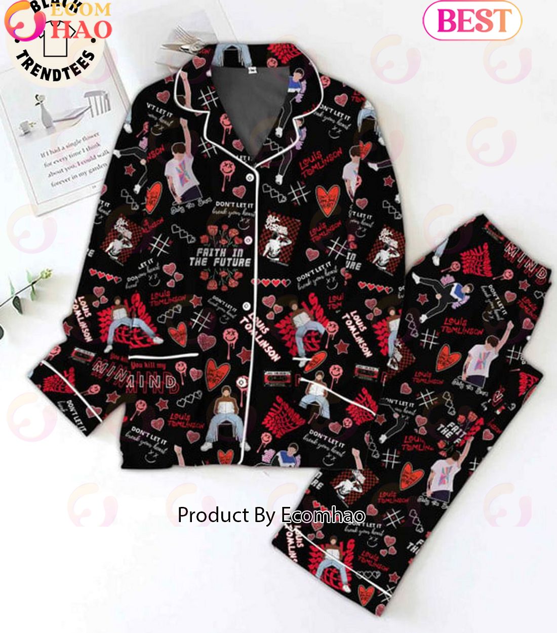 Madona Beautiful Portrait Design Pajamas Set