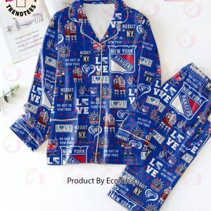 LUXURY NewYork Rangers No Quit In New York Logo Design Pajamas Set