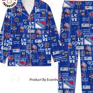 LUXURY NewYork Rangers No Quit In New York Logo Design Pajamas Set