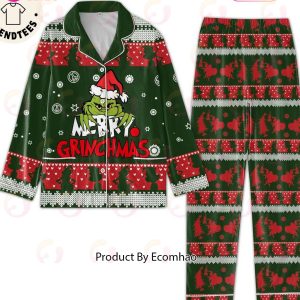 Merry Christmas Grinch Design Pajamas Set