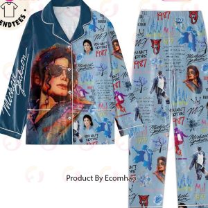 Michael Joseph Jackson 1987 Portrait Design Pajamas Set