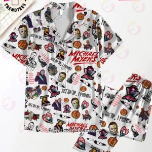 Michael Myers Just The Tip I Promise Mascot Design Pajamas Set