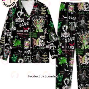 Never Trust The Living Beetle Juice Guide Sucksyes Pajamas Set