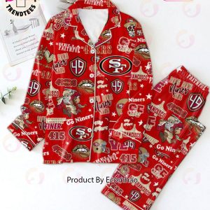 NEW Hellla Faithful 49ers San Francisco Niners Red Pajamas Set
