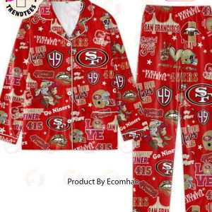 NEW Hellla Faithful 49ers San Francisco Niners Red Pajamas Set
