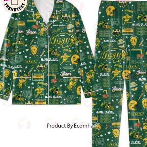 North Dakota State University Bison North Dakota Green Pajamas Set