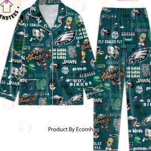 Philadelphia Eagles Football Mascot Design Pajamas Set