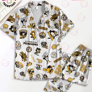 Pittsburgh Penguins Go Pens Go Logo Design Pajamas Set Pittsburgh Penguins Go Pens Go Logo Design Pajamas Set