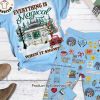 Sophies Music Everything Is Magical When It Snows Christmas Design Pajamas Set