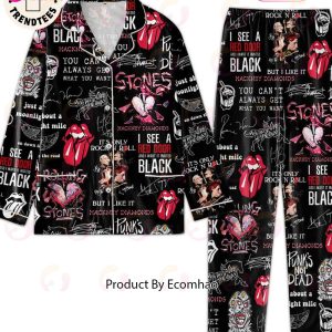 Stontes I See Red Dog And I Want It Painted Black Design Pajamas Set