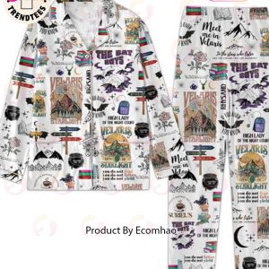 Velaris The Bat Boys High Lady Of The Night Courtry Pajamas Set