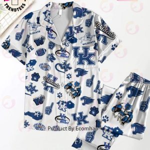 Wildcats Football Go Big Blue Pajamas Set